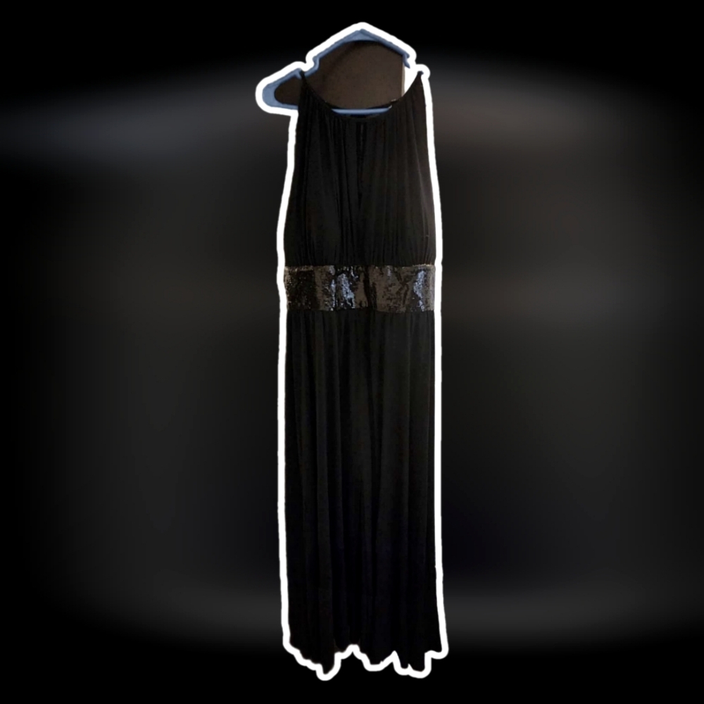 Black floor length dress